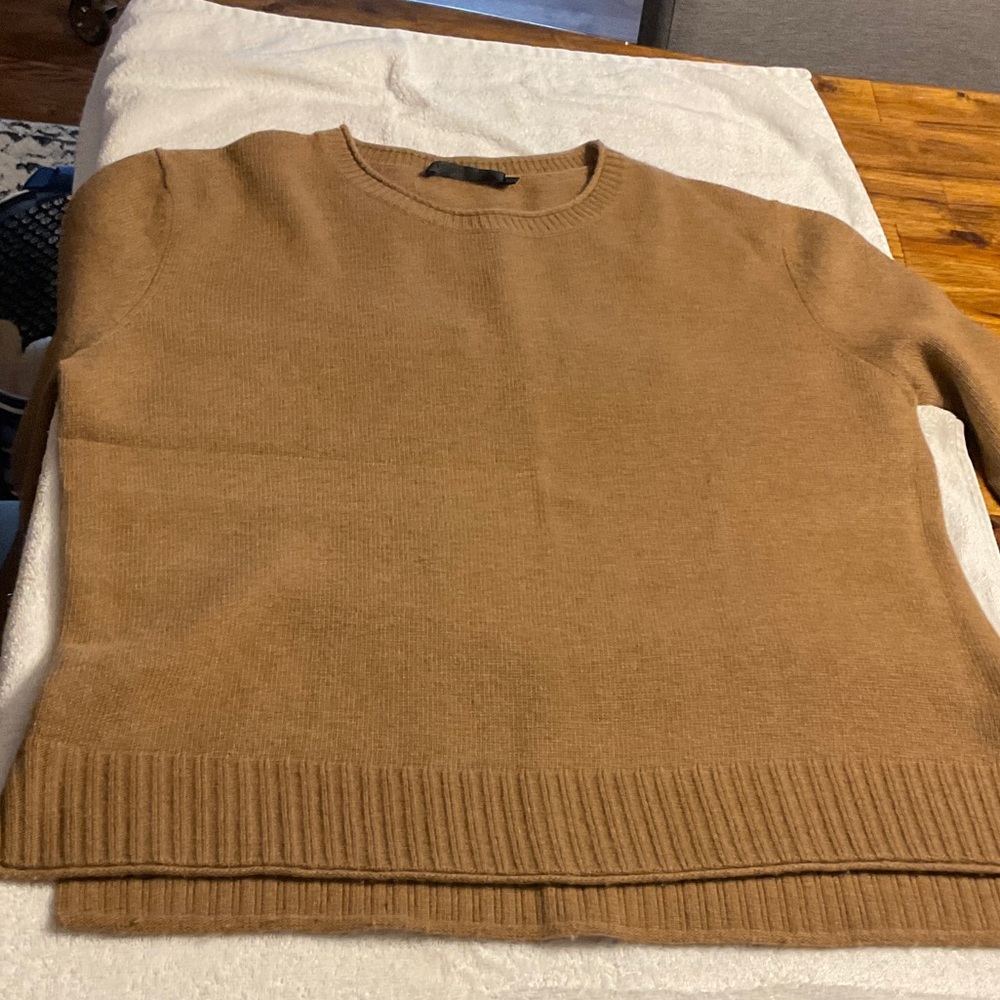 Jenni Kayne Women's Camel Crewneck Sweater